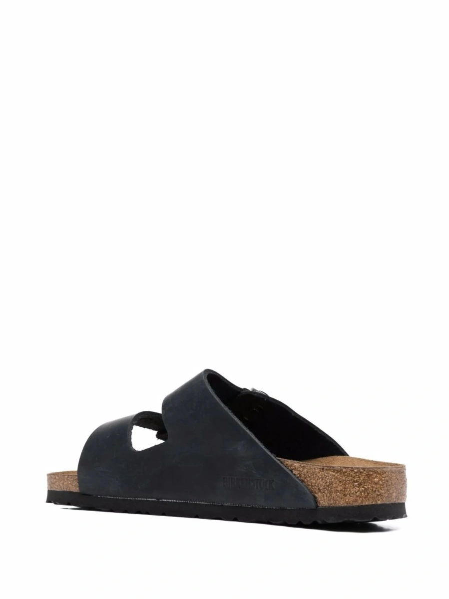 Sandale Birkenstock arizona negre din piele - Img 3