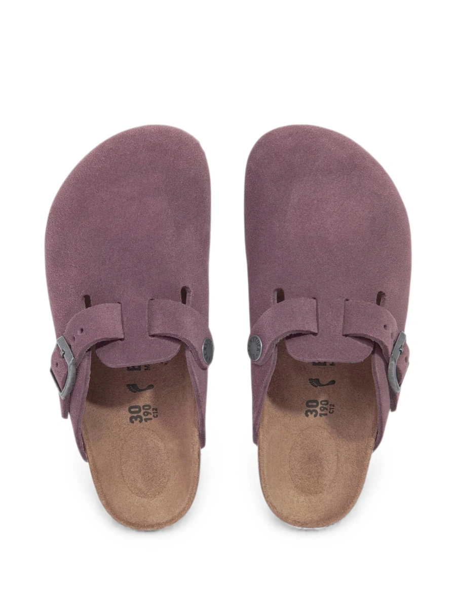 Sandale Birkenstock violet din piele intoarsa - Img 3