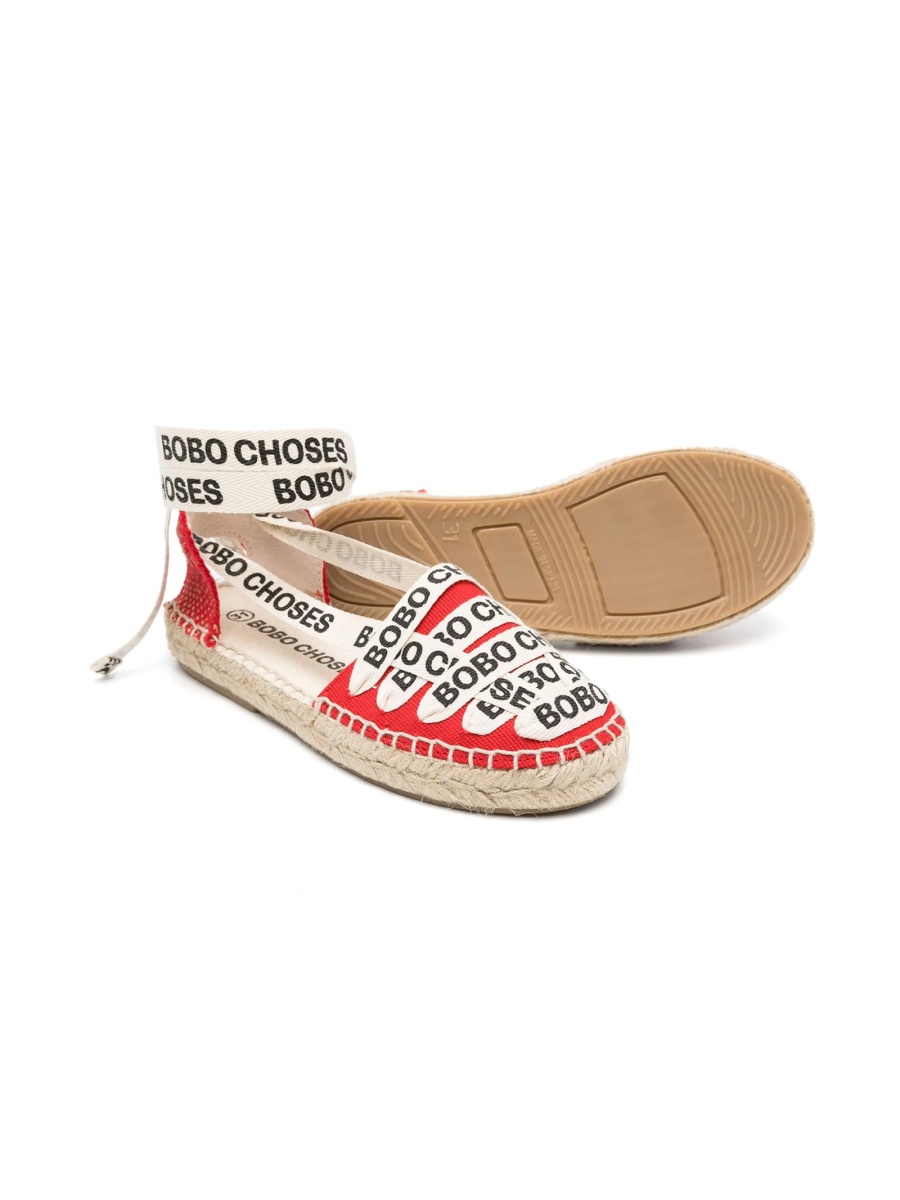 Sandale Bobo Choses rosii din bumbac organic - Img 2