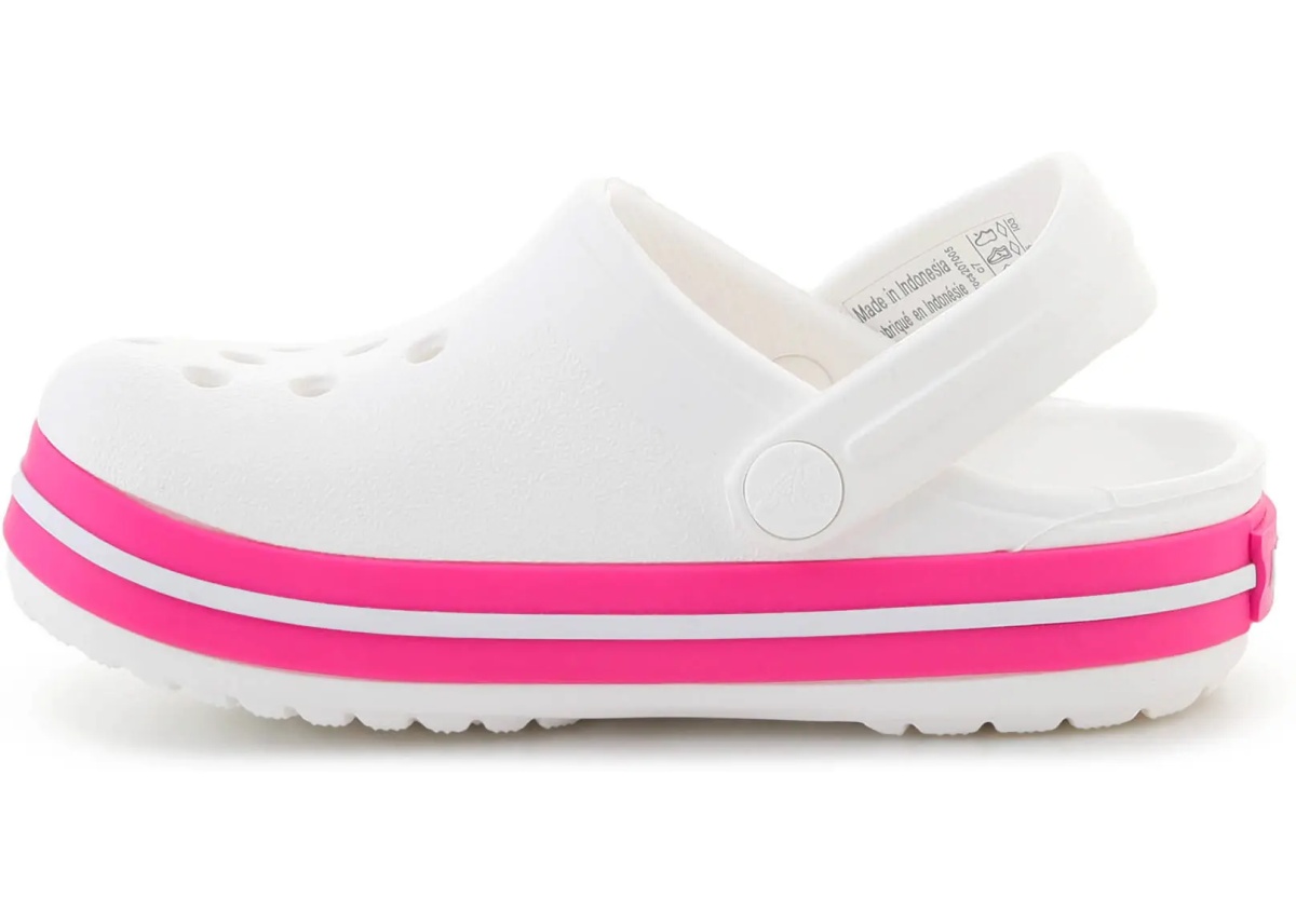 Sandale CROCBAND KIDS CLOG T WHITE/PINK CRUSH - Img 4