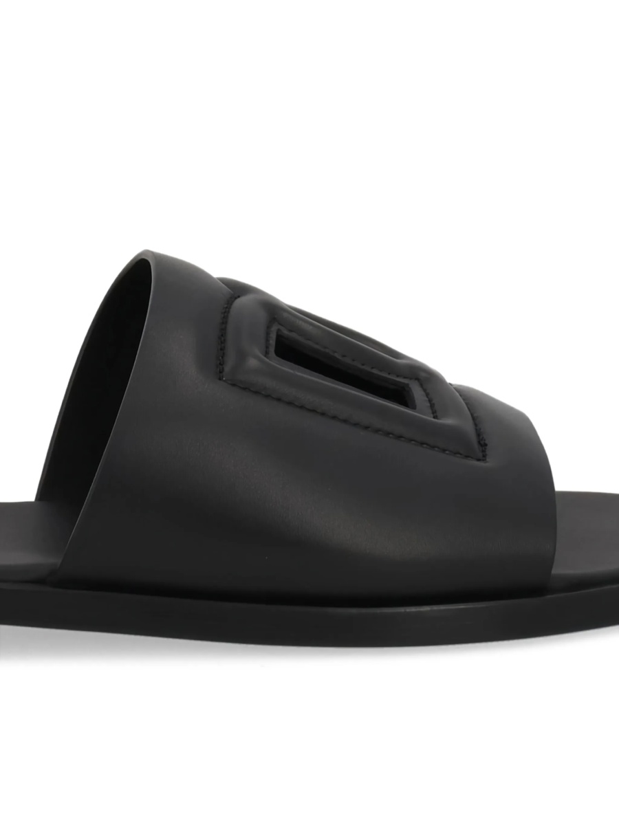 Sandale Dolce &amp; Gabbana negre din piele - Img 2
