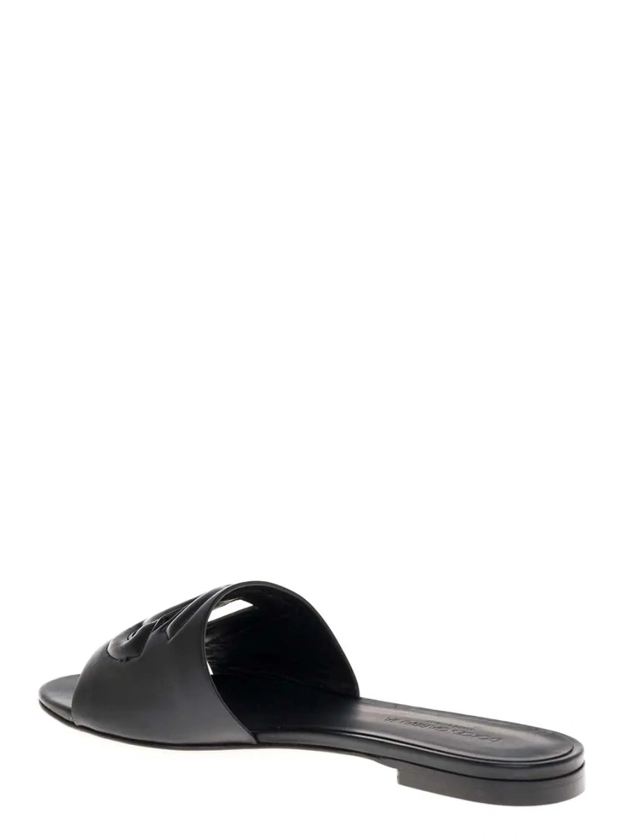 Sandale Dolce &amp; Gabbana negre din piele - Img 3