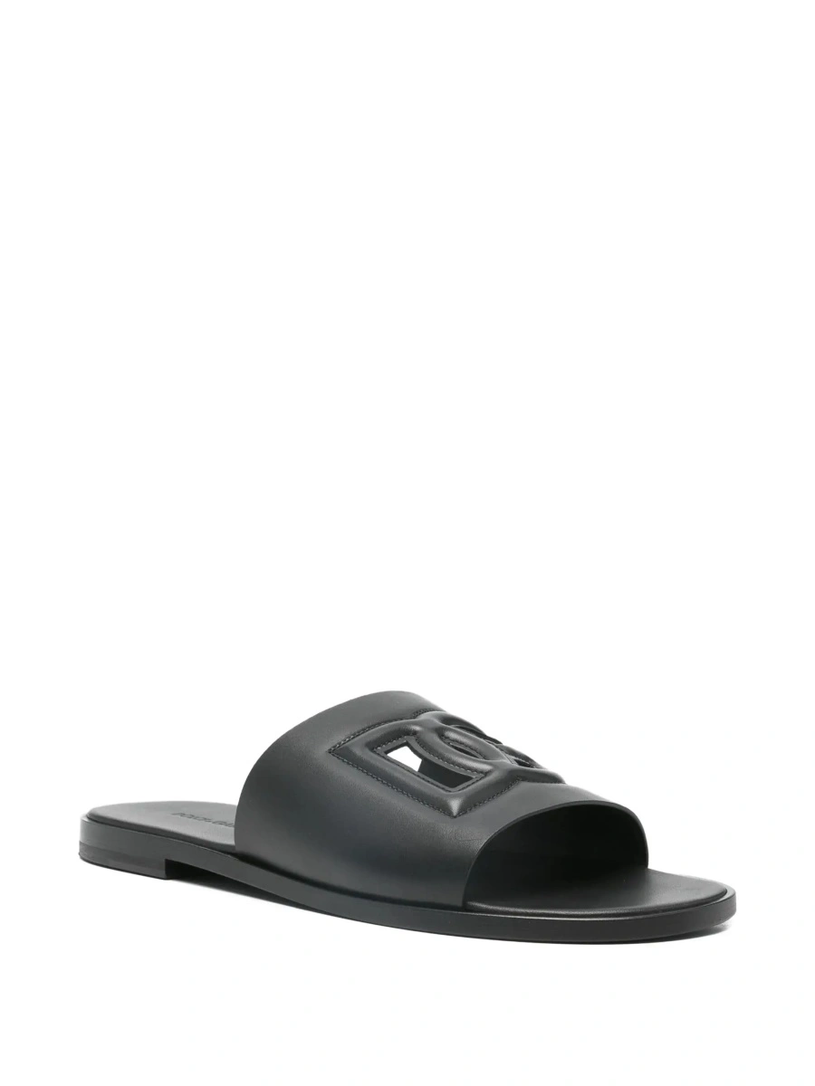 Sandale Dolce &amp; Gabbana negre din piele - Img 5