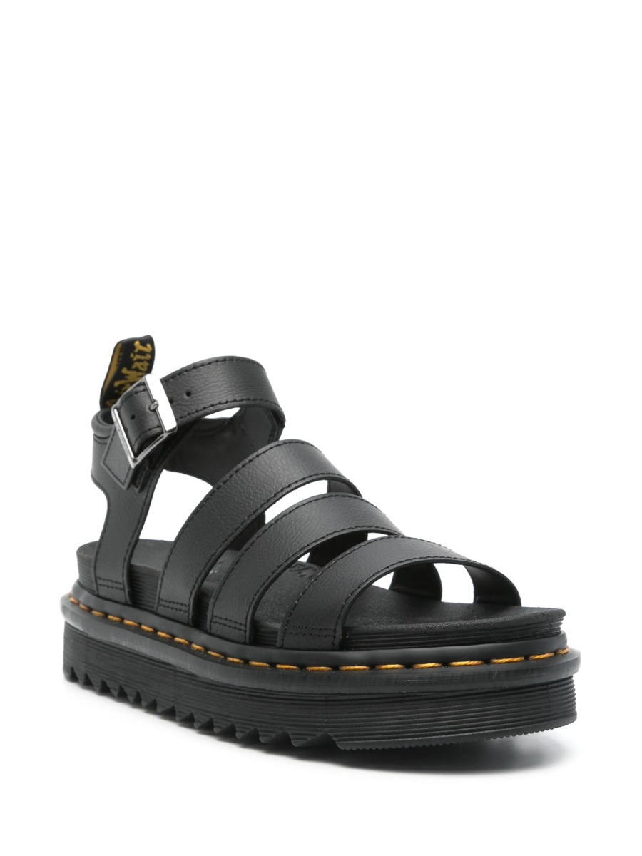 Sandale Dr. Martens negre din piele - Img 2
