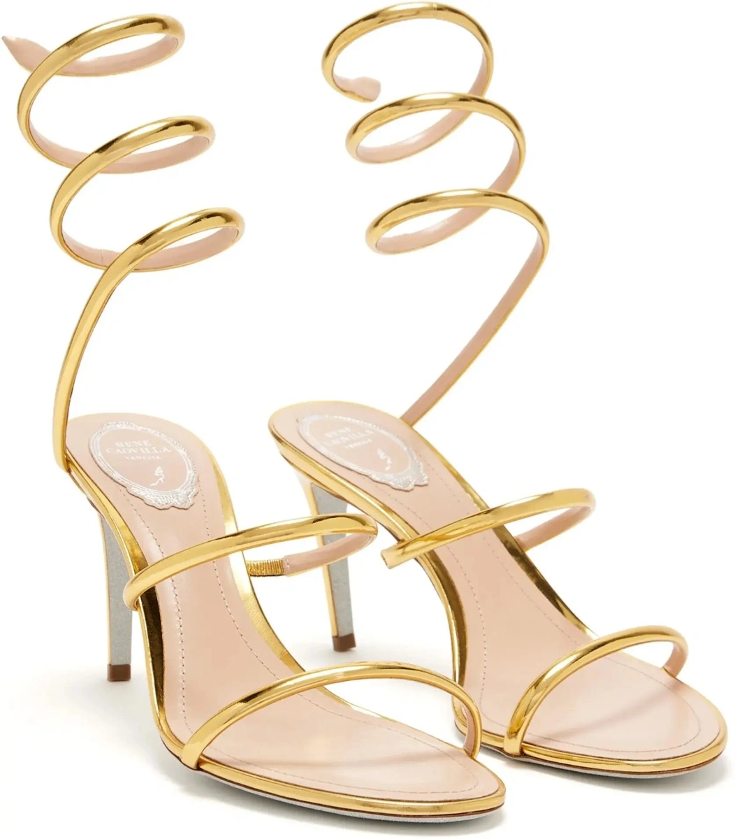 Sandale Metallic Cleo Sandals in leather - Img 4