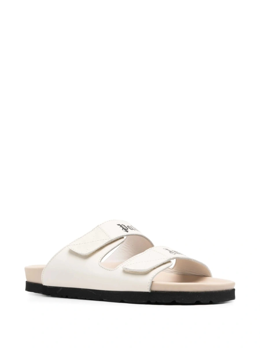 Sandale Palm Angels neutre din piele - Img 2