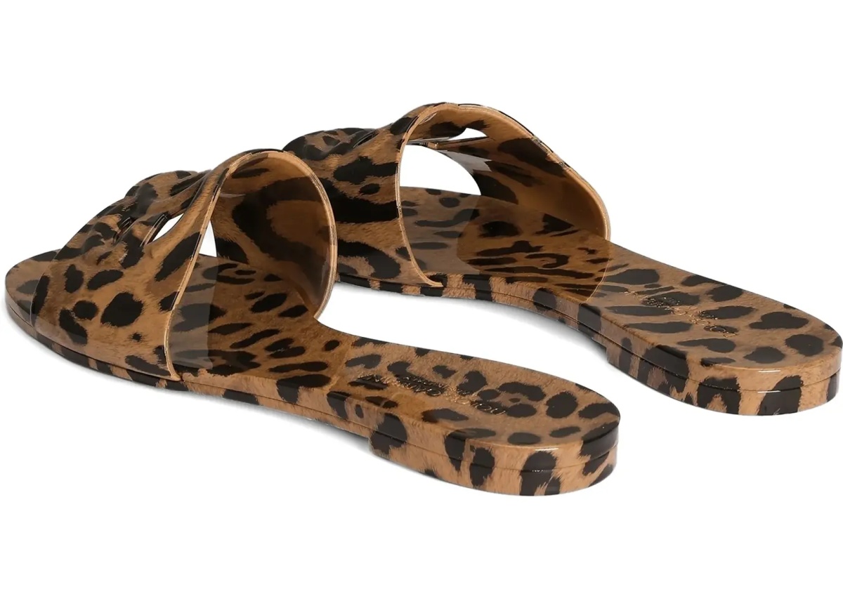 Sandale Rubber Sandals with leopard print - Img 6