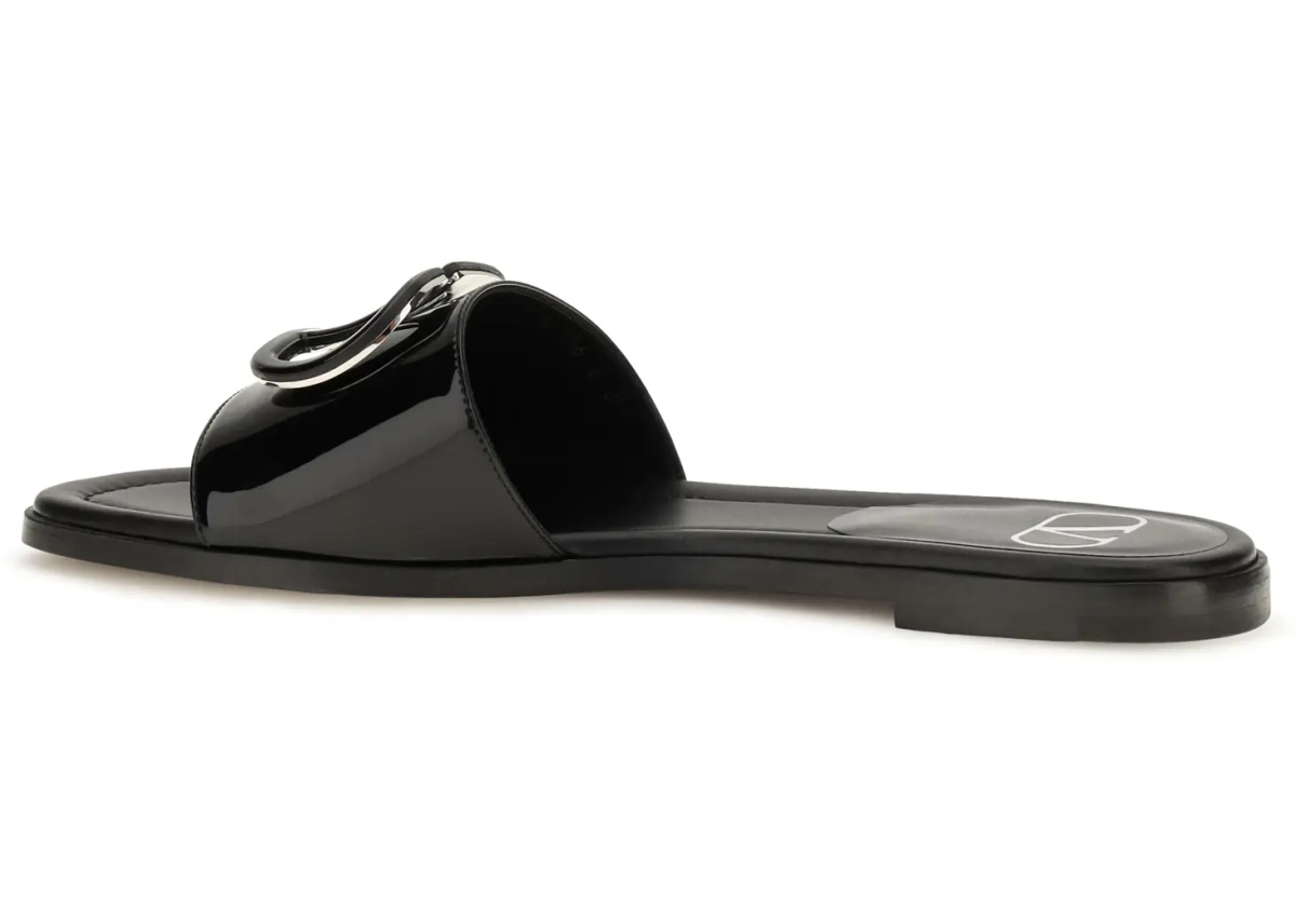 Sandale VLogo patent leather Slide Sandals - Img 3