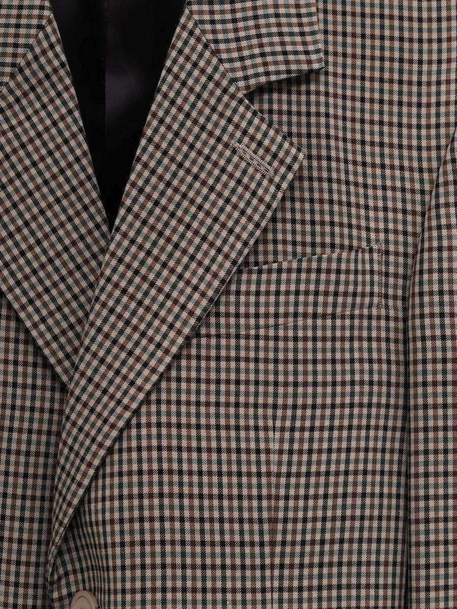 Single-breasted Vichy Jacket - Img 3