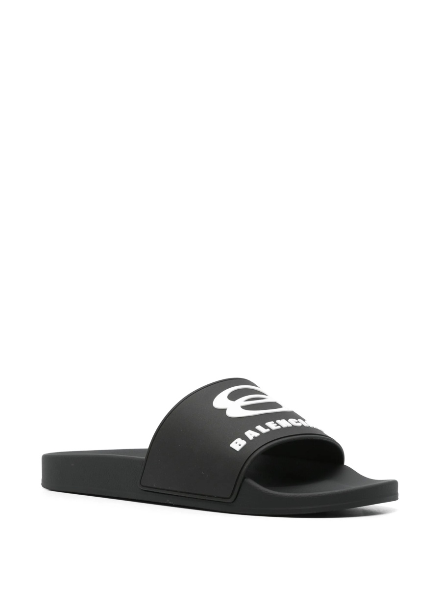 Slapi Balenciaga negri din poliuretan - Img 2