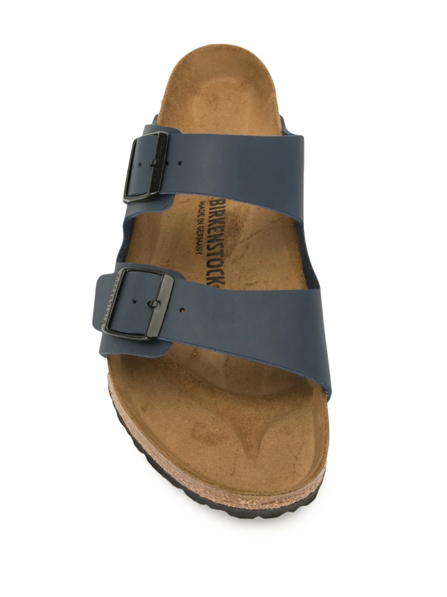 Slapi Birkenstock arizona albastri din piele eco - Img 4