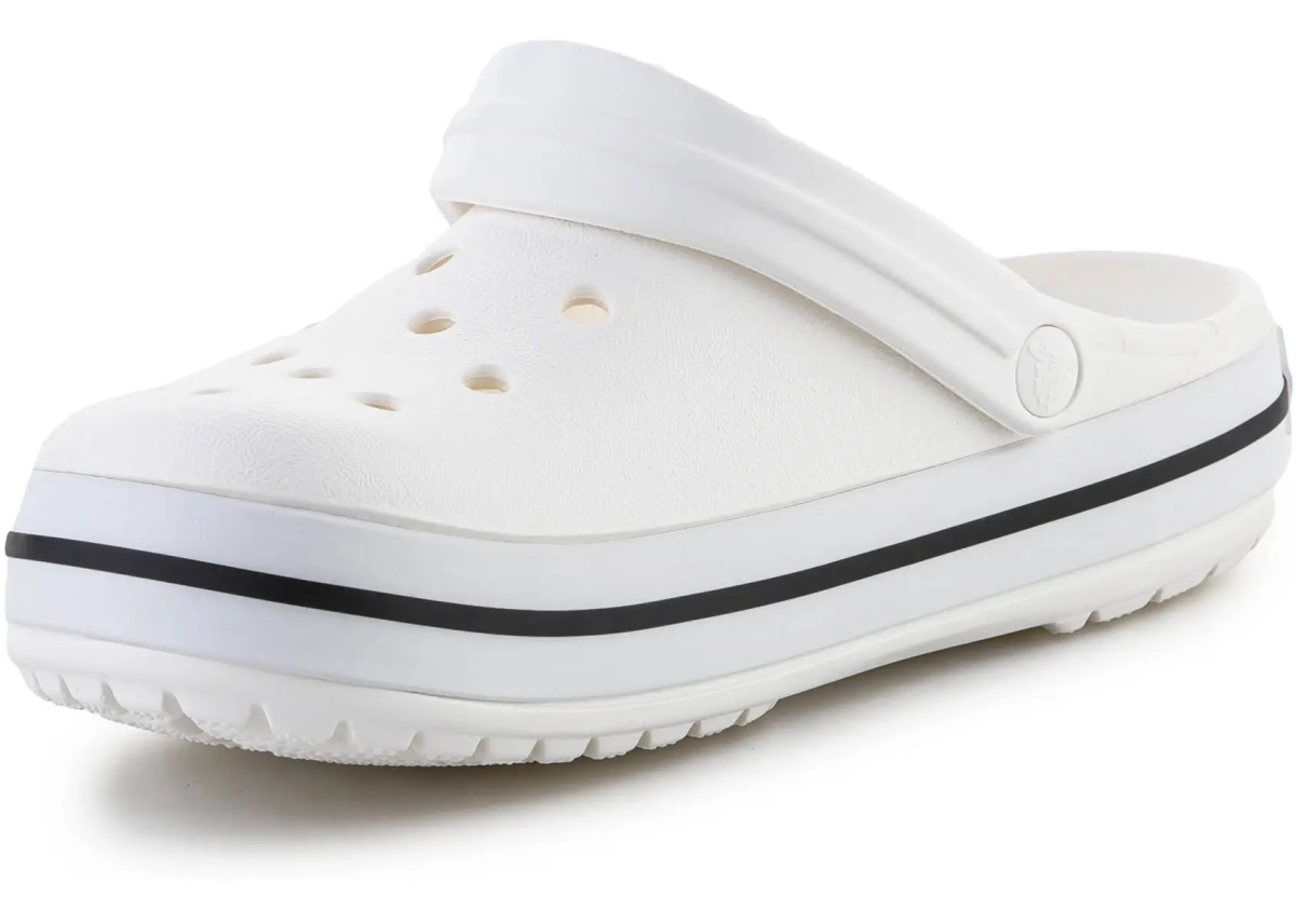 Slapi Crocs Crocband White Relaxed Fit - Img 3