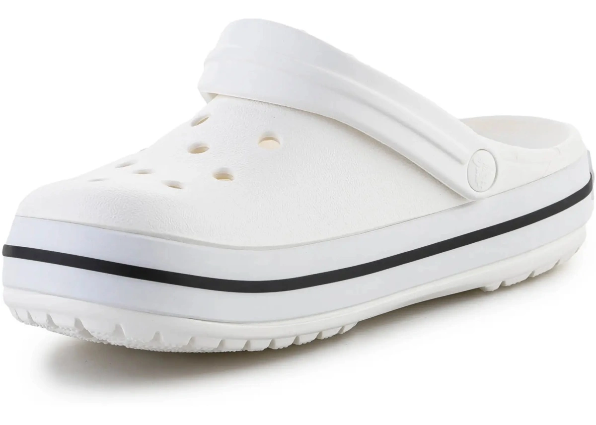 Slapi Crocs Crocband White Relaxed Fit - Img 3