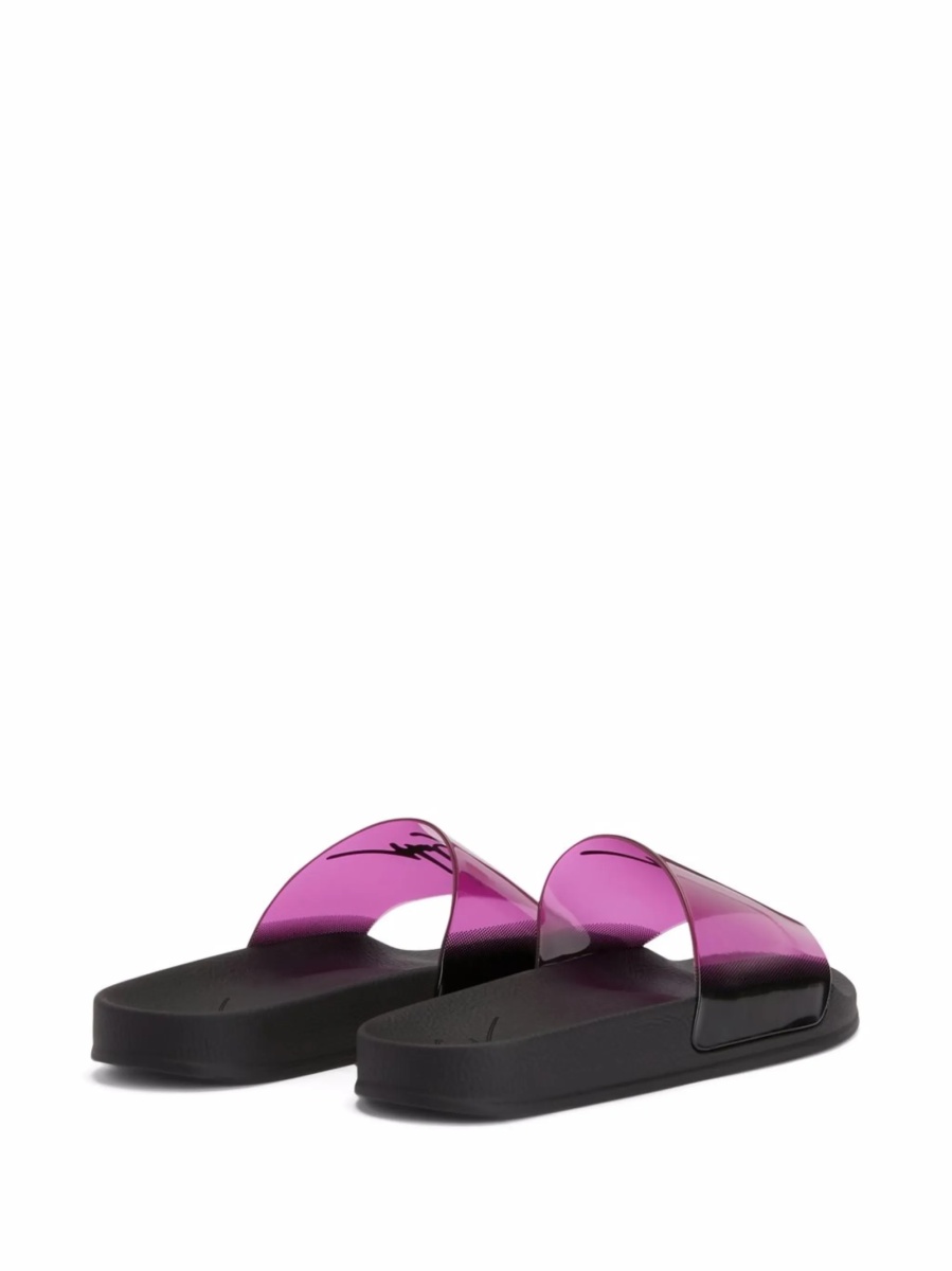 Slapi Giuseppe Zanotti Brett roz din pvc - Img 3