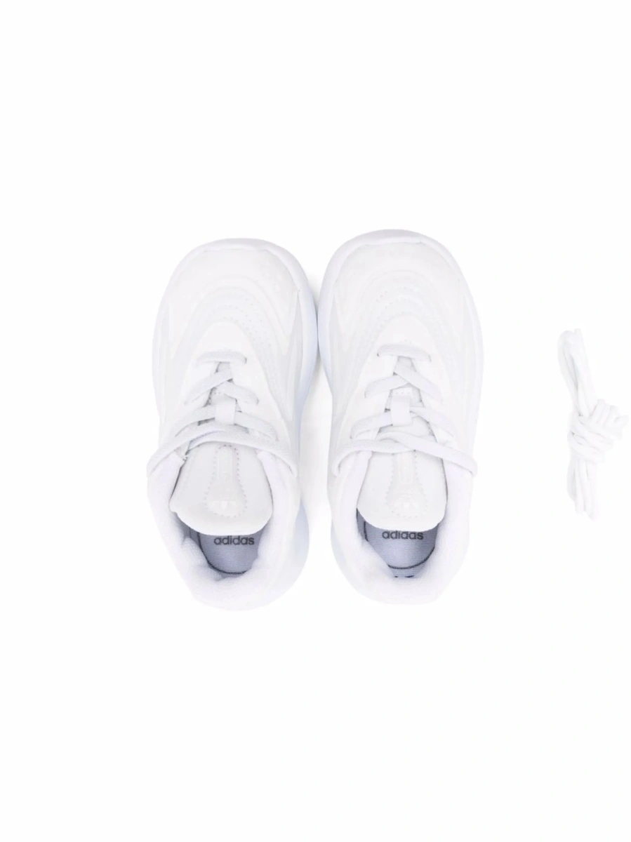 Sneakers adidas Originals albi din material textil - Img 3