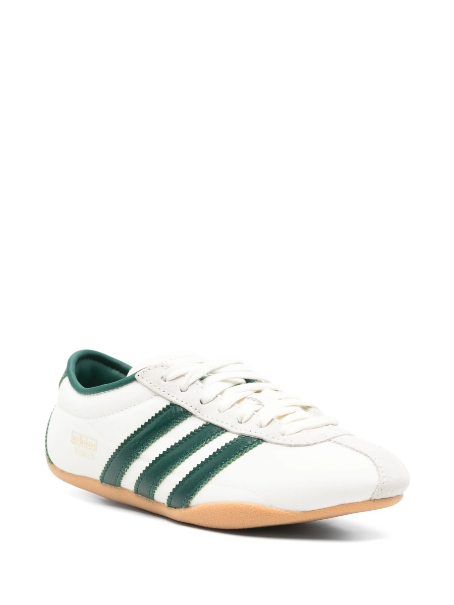 Sneakers adidas Originals albi din nylon si piele intoarsa - Img 2