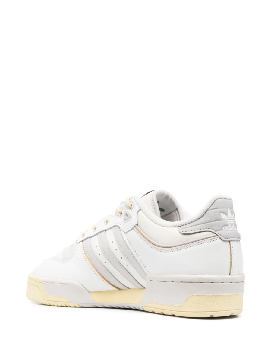 Sneakers adidas Originals albi din piele - Img 3