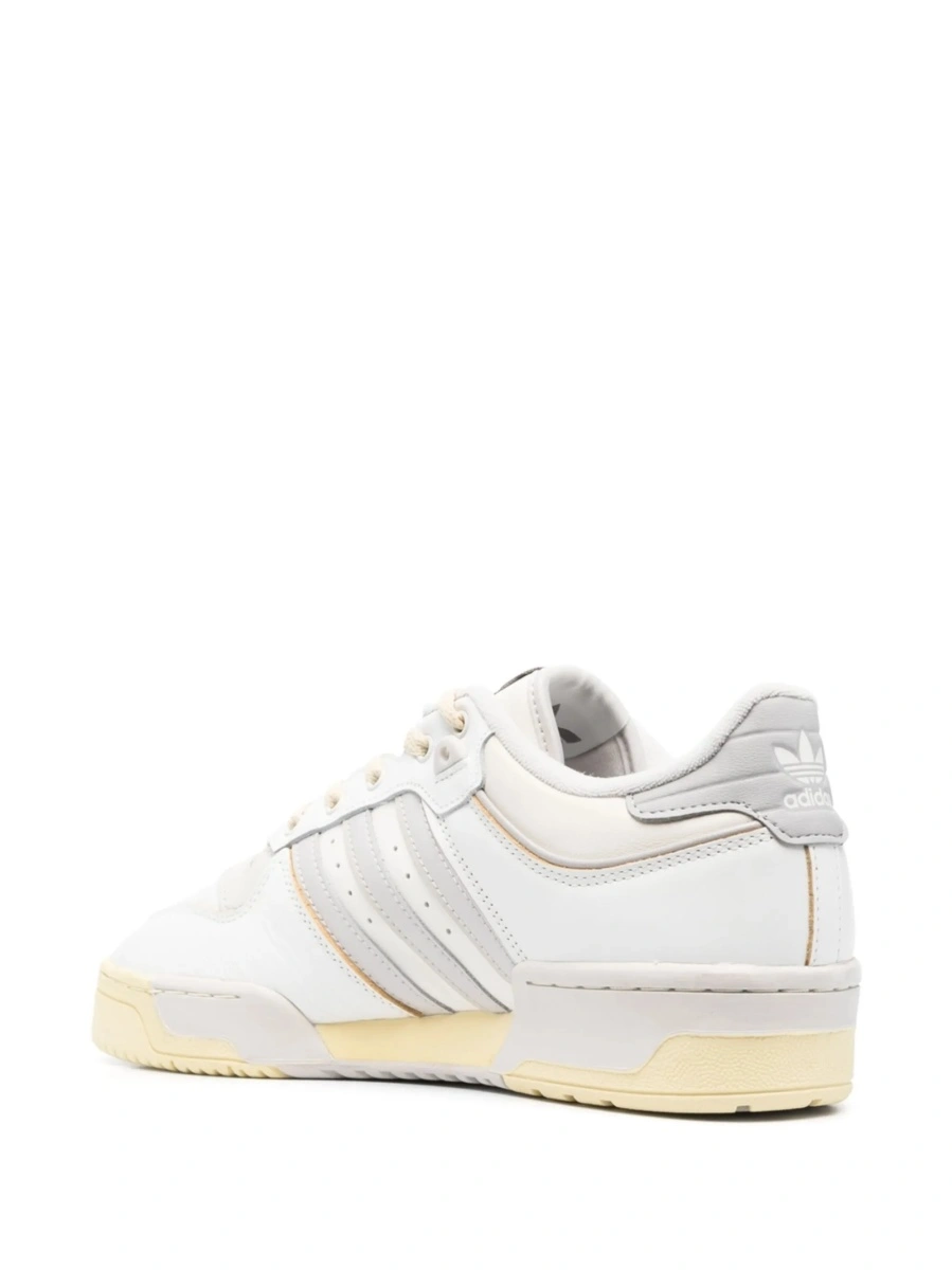Sneakers adidas Originals albi din piele - Img 3