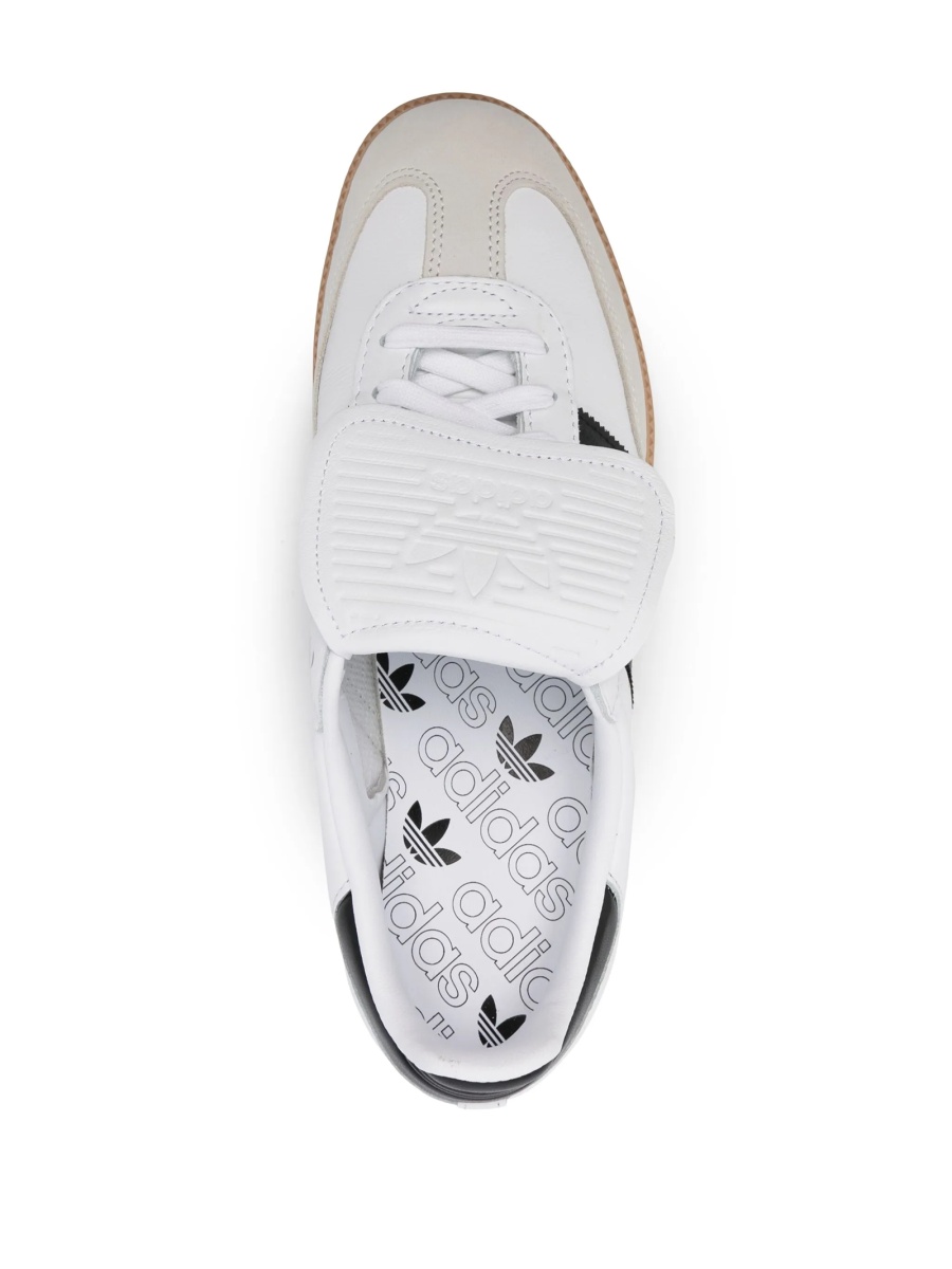 Sneakers adidas Originals albi din piele - Img 4