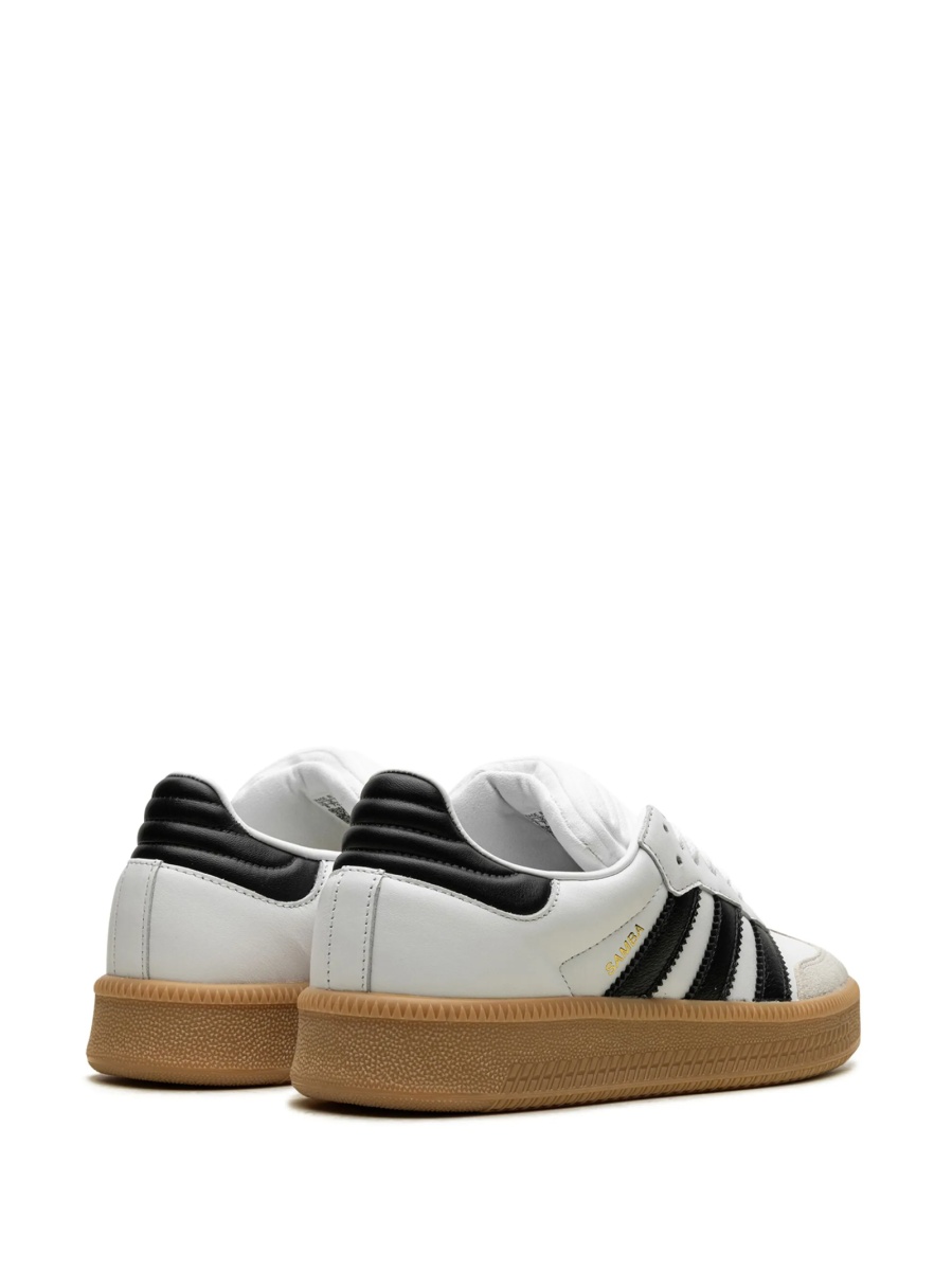 Sneakers adidas Originals samba albi din piele si piele intoarsa - Img 3