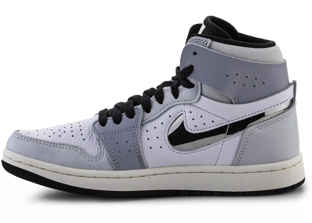 Sneakers Air Jordan 1 Zoom CMFT 2 Wmns White/Metallic Silver/Black - Img 4