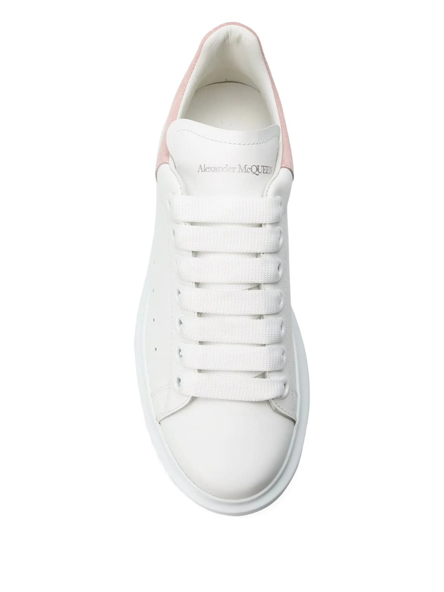 Sneakers Alexander McQueen albi din piele - Img 4