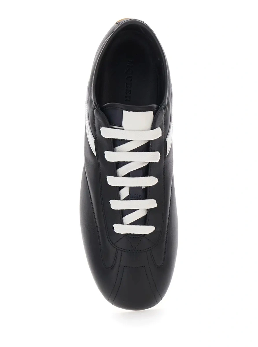 Sneakers Alexander McQueen negri din piele - Img 4