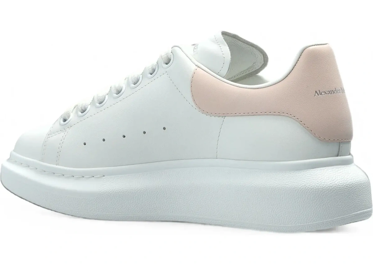 Sneakers Alexander McQueen 'Oversized' albi din piele - Img 6