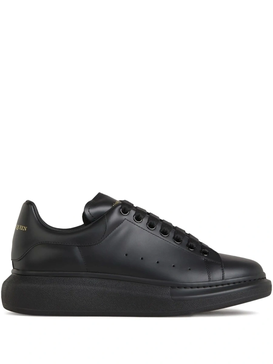 Sneakers Alexander McQueen 'Oversized' negri din piele - Img 8