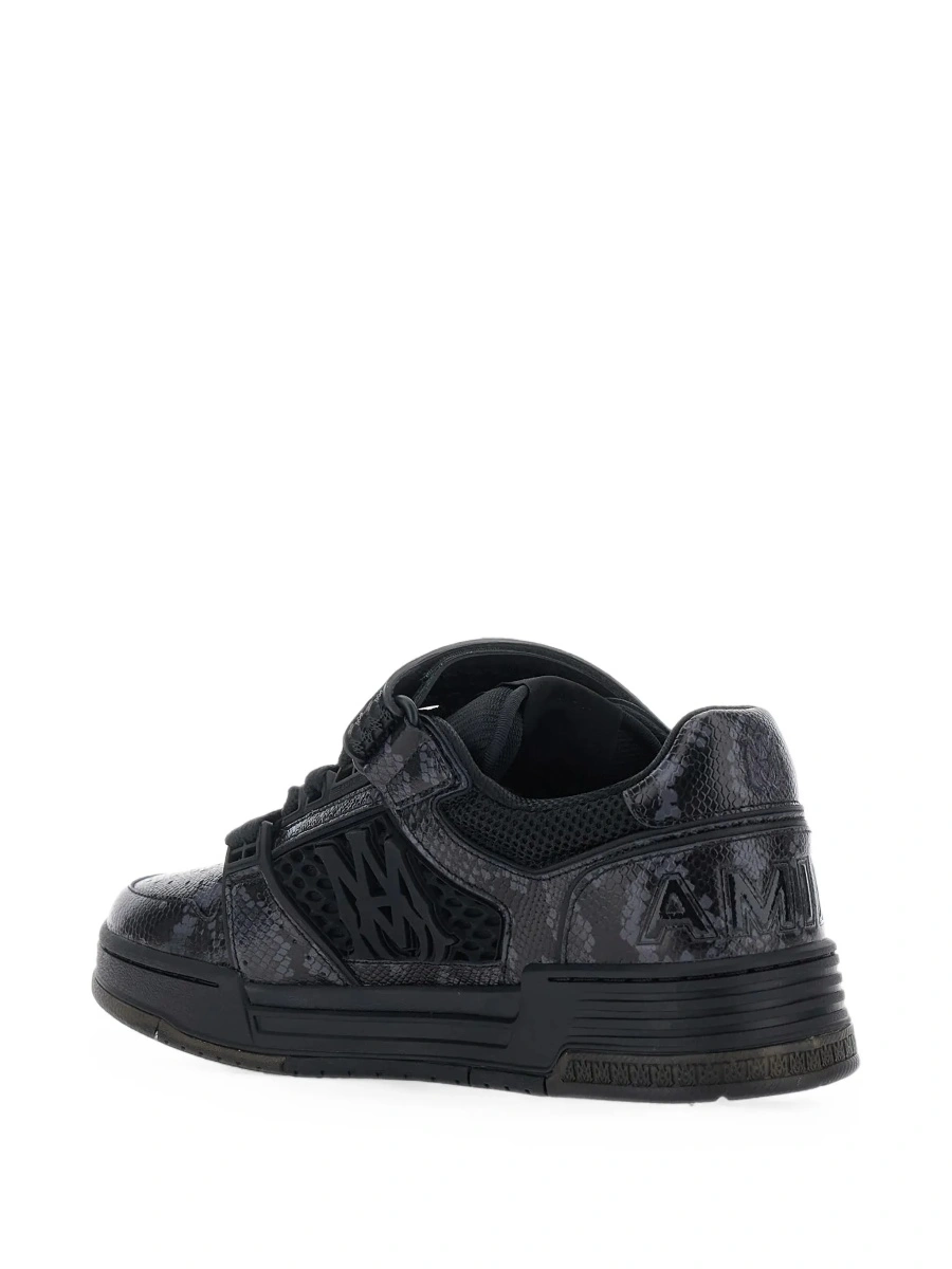 Sneakers AMIRI negri din piele cu logo lateral maxi - Img 6