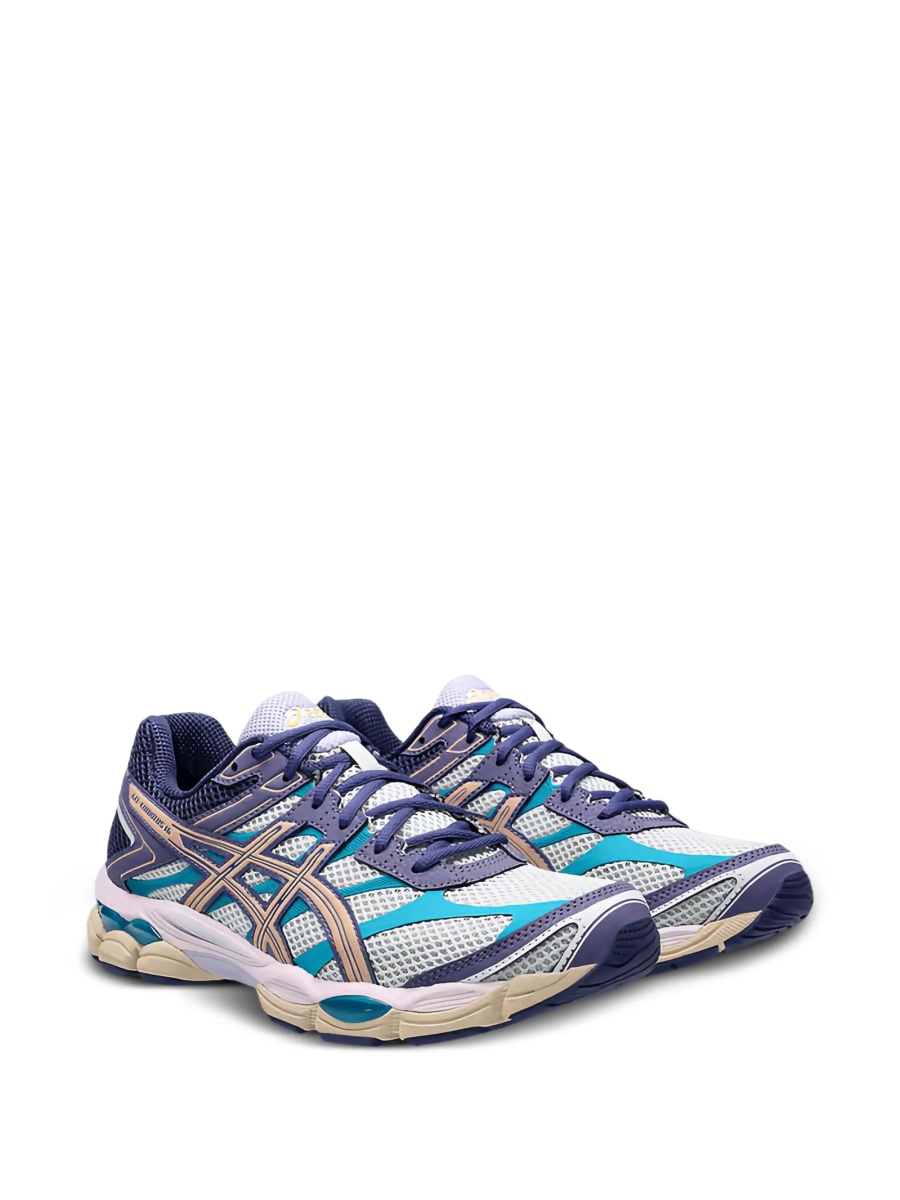Sneakers ASICS gri din material textil - Img 2