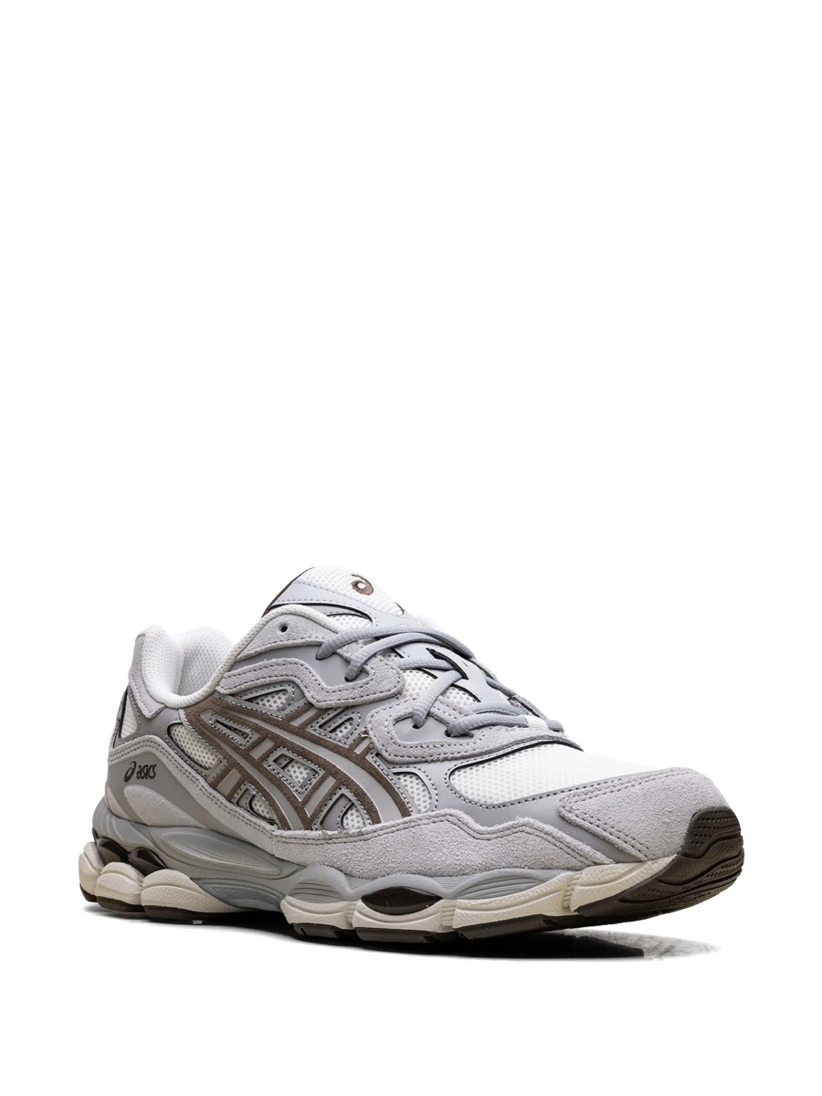 Sneakers ASICS gri din material textil - Img 2