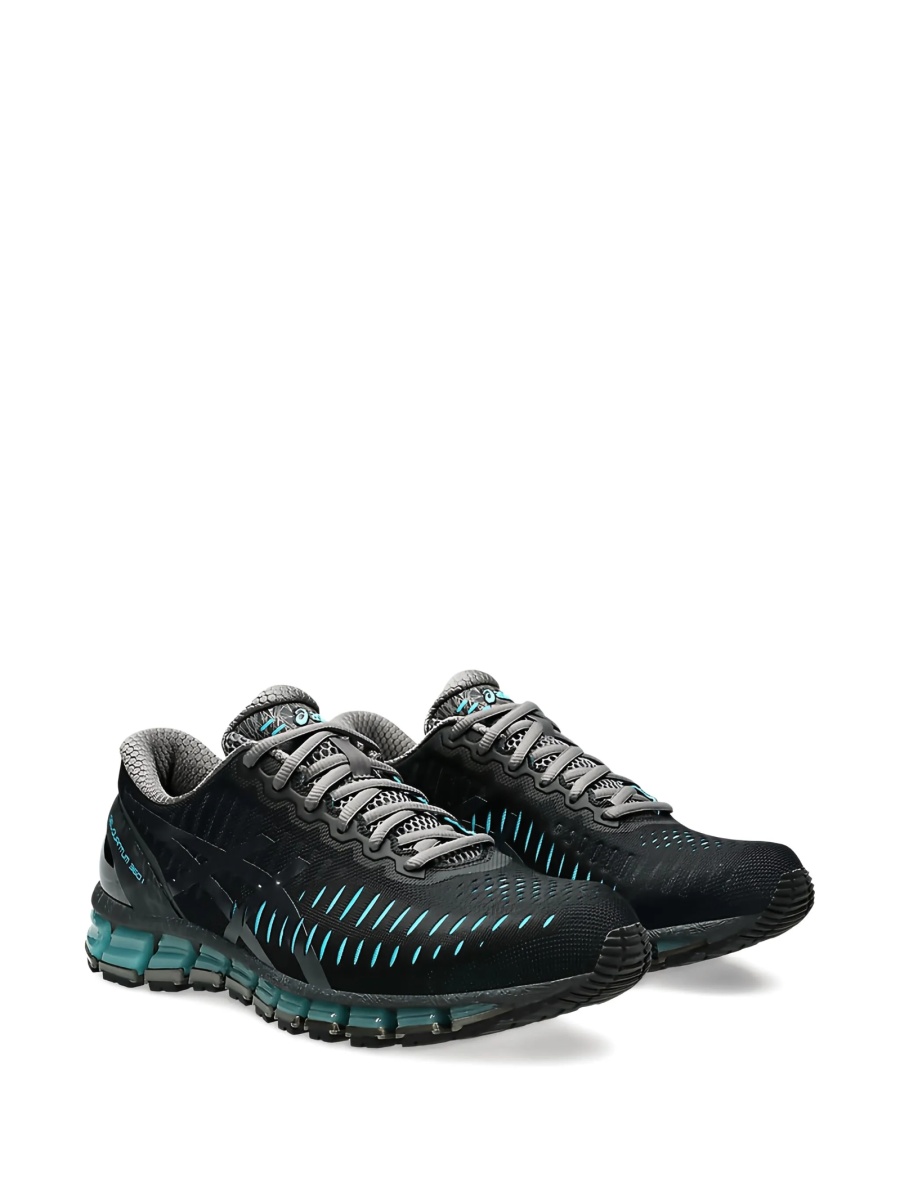 Sneakers ASICS negri din material textil - Img 2