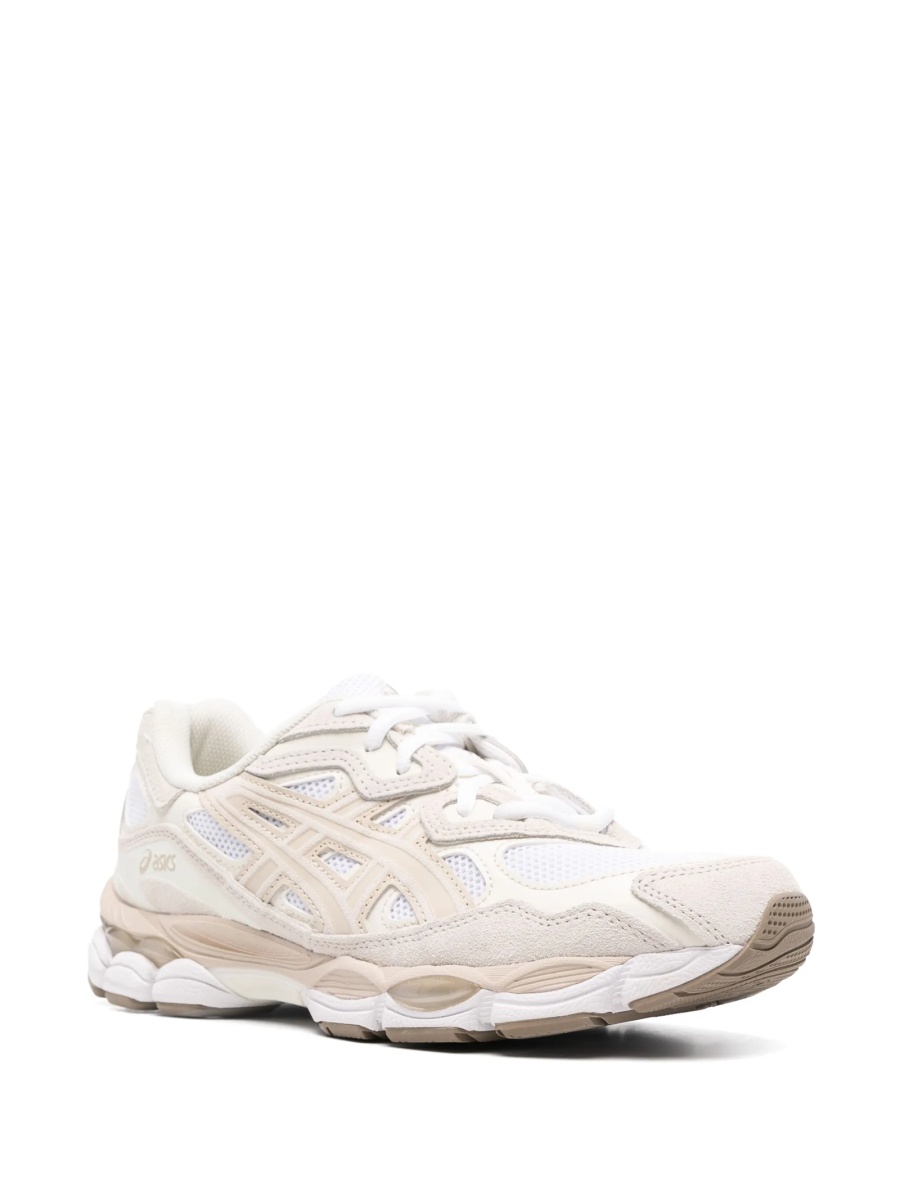 Sneakers ASICS neutri din piele intoarsa si piele - Img 2
