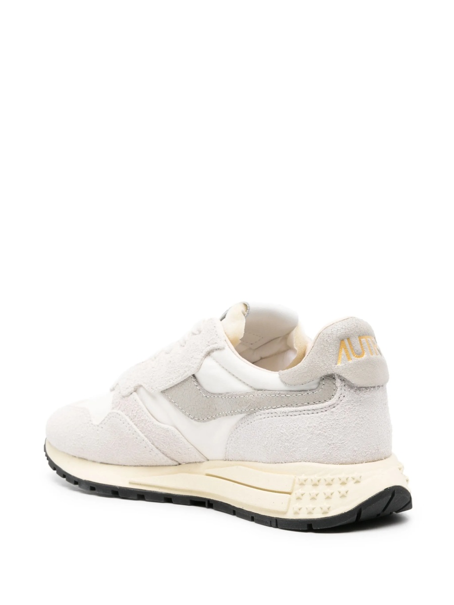 Sneakers AUTRY albi din nylon si piele intoarsa - Img 3
