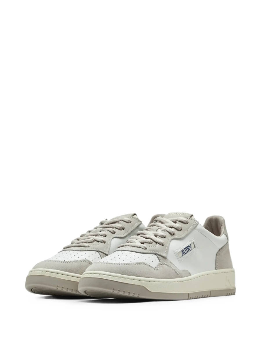 Sneakers AUTRY albi din piele intoarsa si piele - Img 2