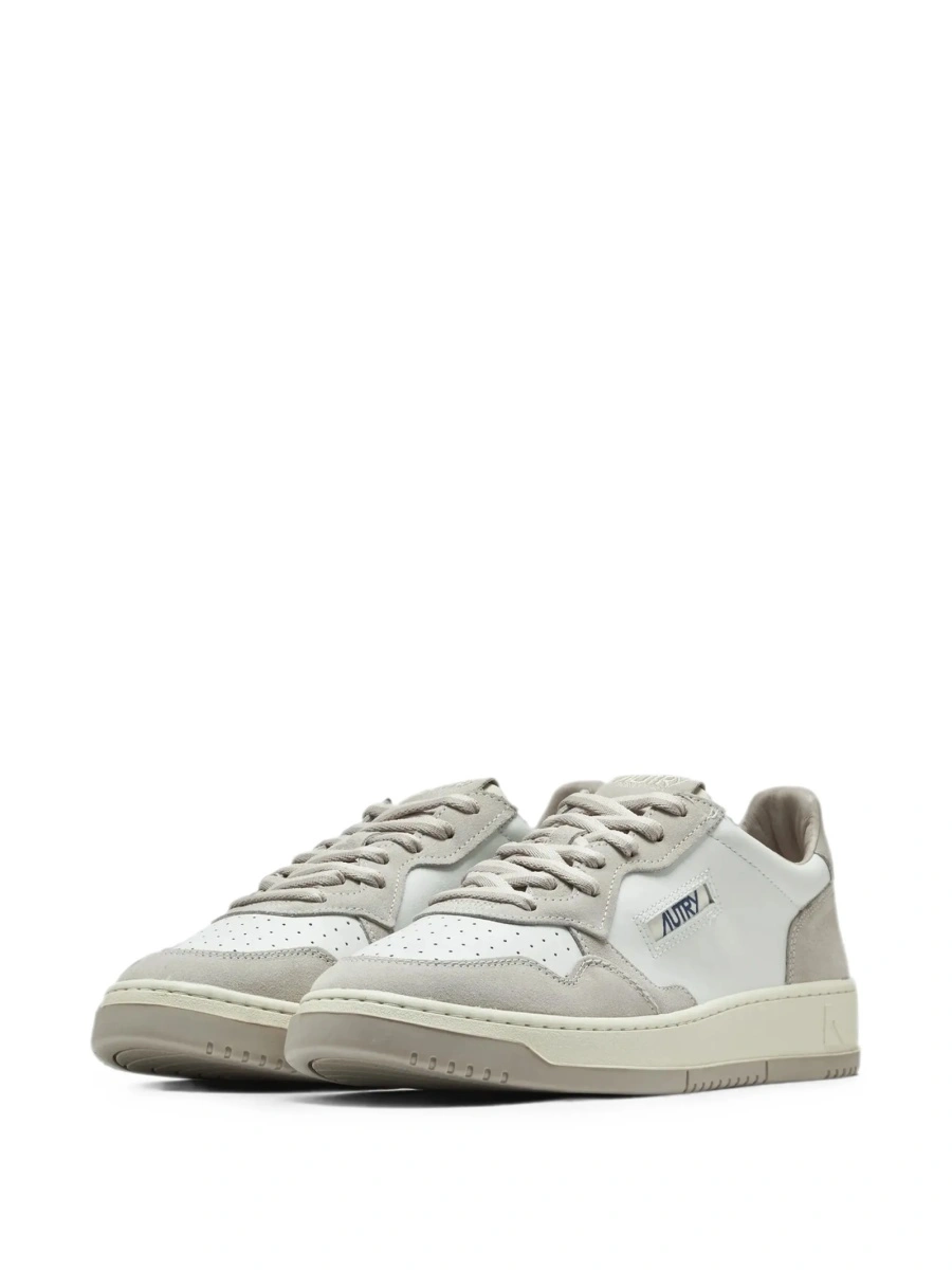 Sneakers AUTRY albi din piele intoarsa si piele - Img 2