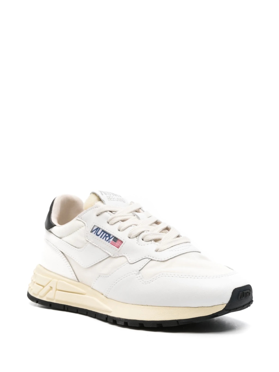 Sneakers AUTRY albi din piele si nylon - Img 2