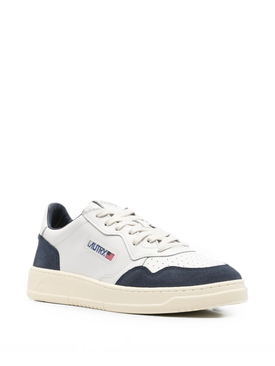 Sneakers AUTRY albi din piele si piele intoarsa - Img 2
