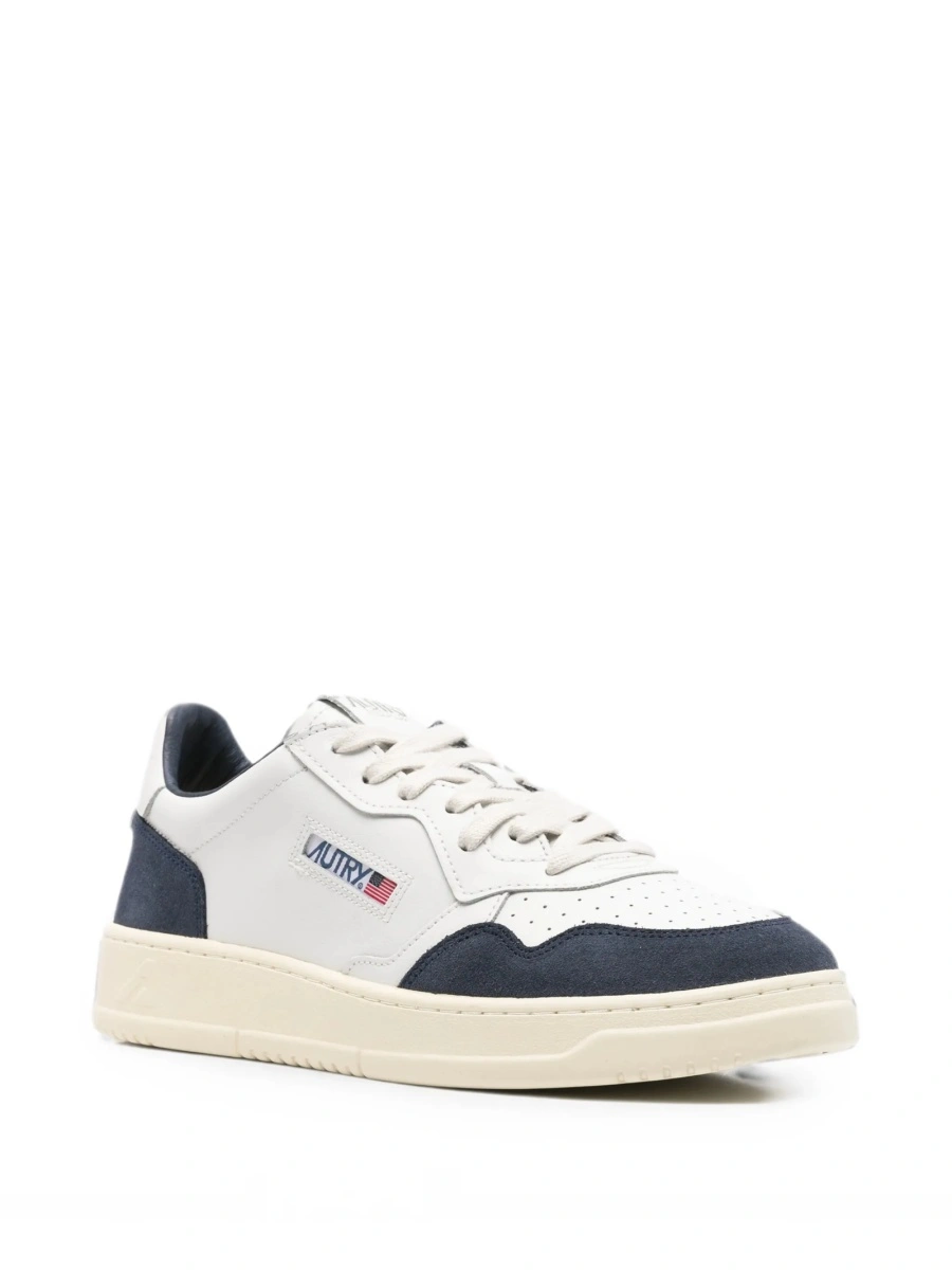 Sneakers AUTRY albi din piele si piele intoarsa - Img 2