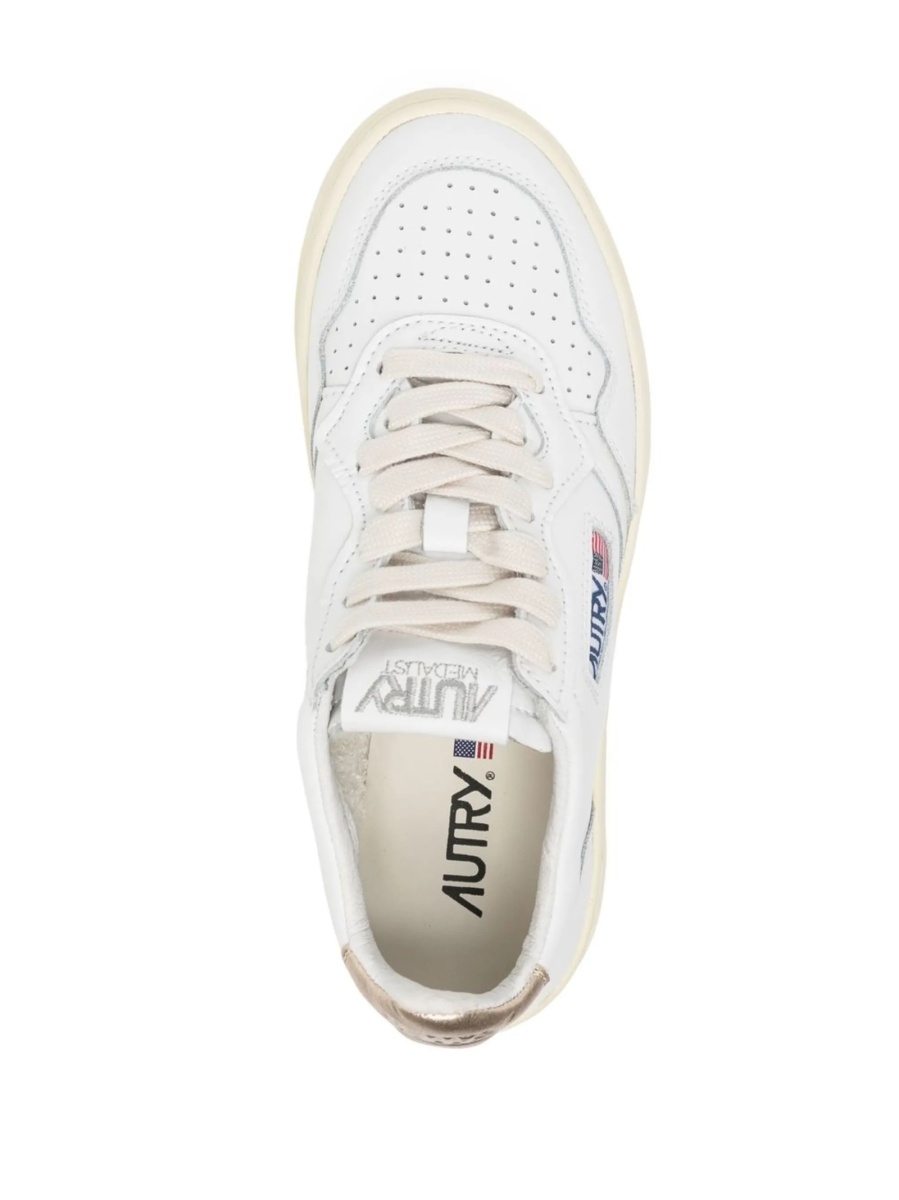 Sneakers AUTRY albi din piele - Img 4