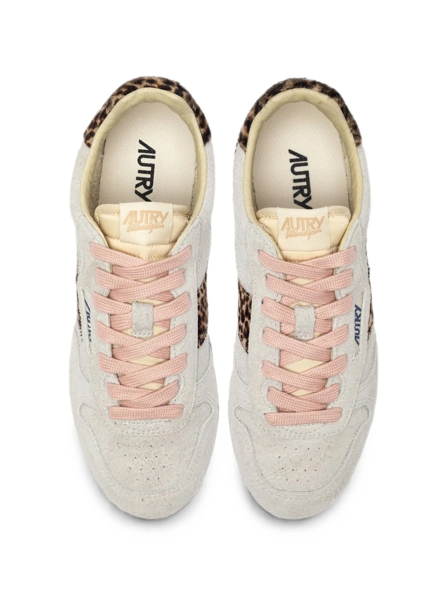 Sneakers AUTRY gri din piele intoarsa - Img 4