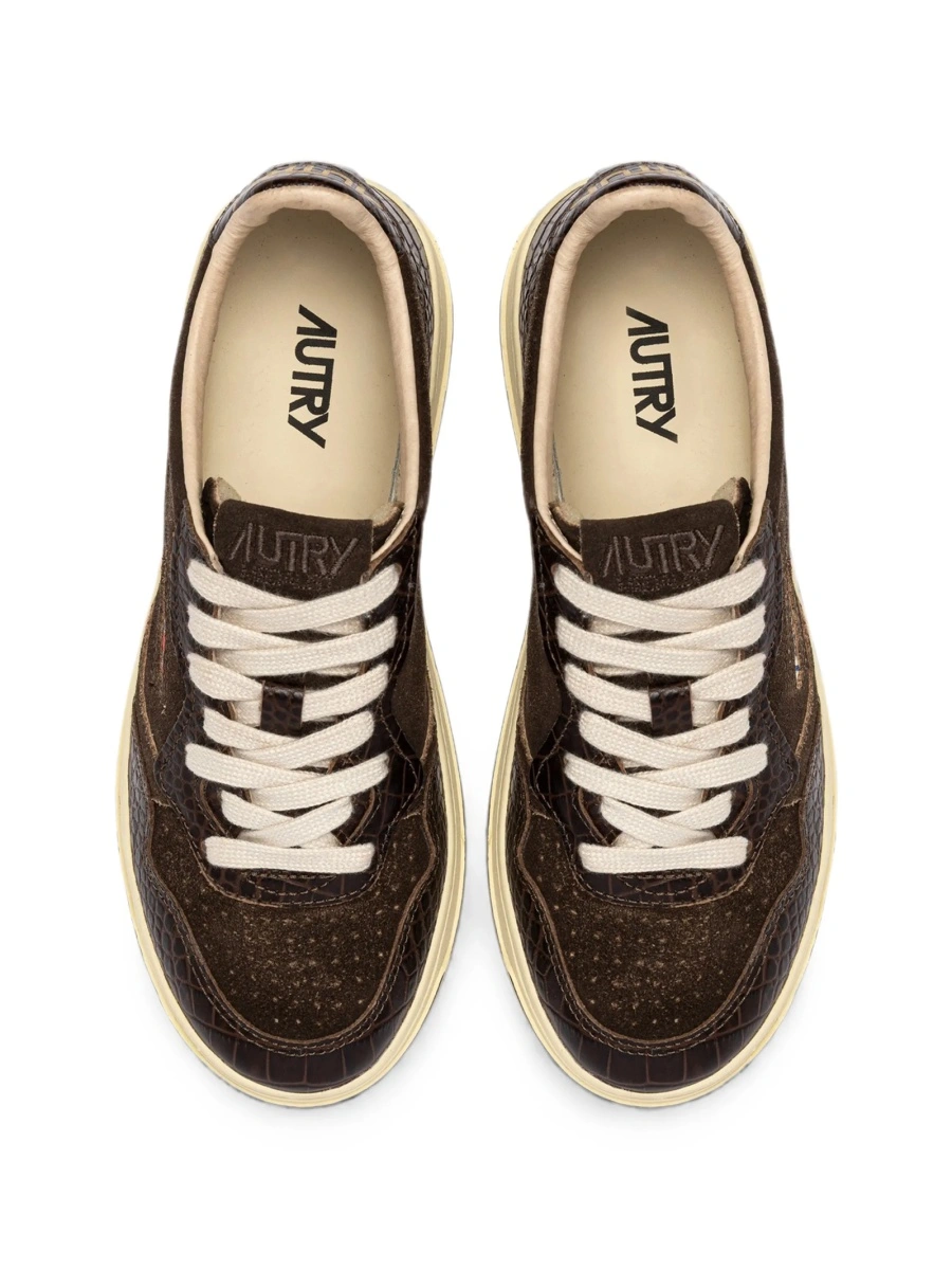 Sneakers AUTRY maro din piele - Img 2
