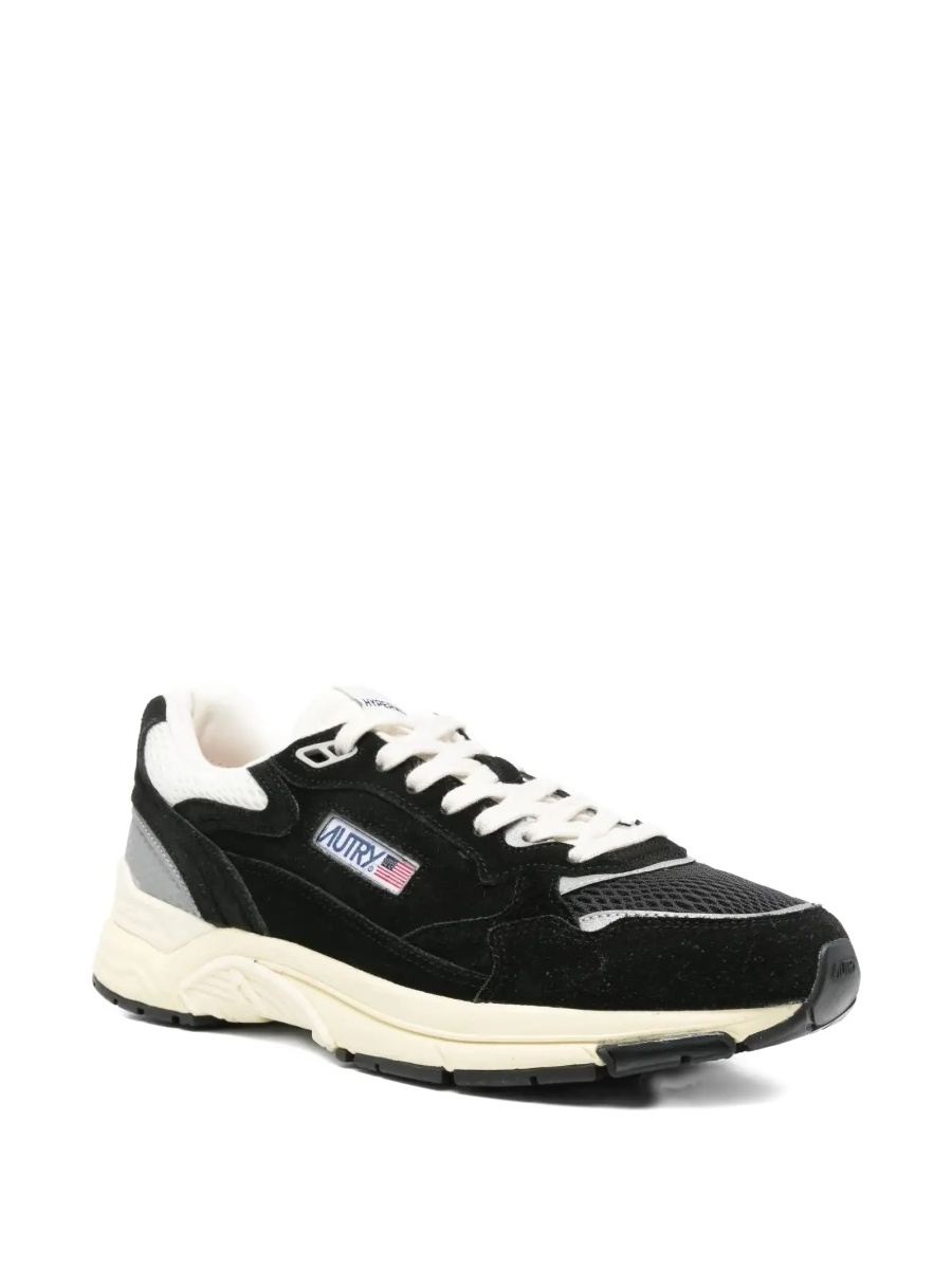 Sneakers AUTRY negri din piele intoarsa si material textil - Img 2