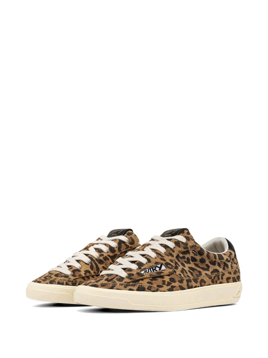 Sneakers AUTRY neutri din piele intoarsa si piele - Img 2
