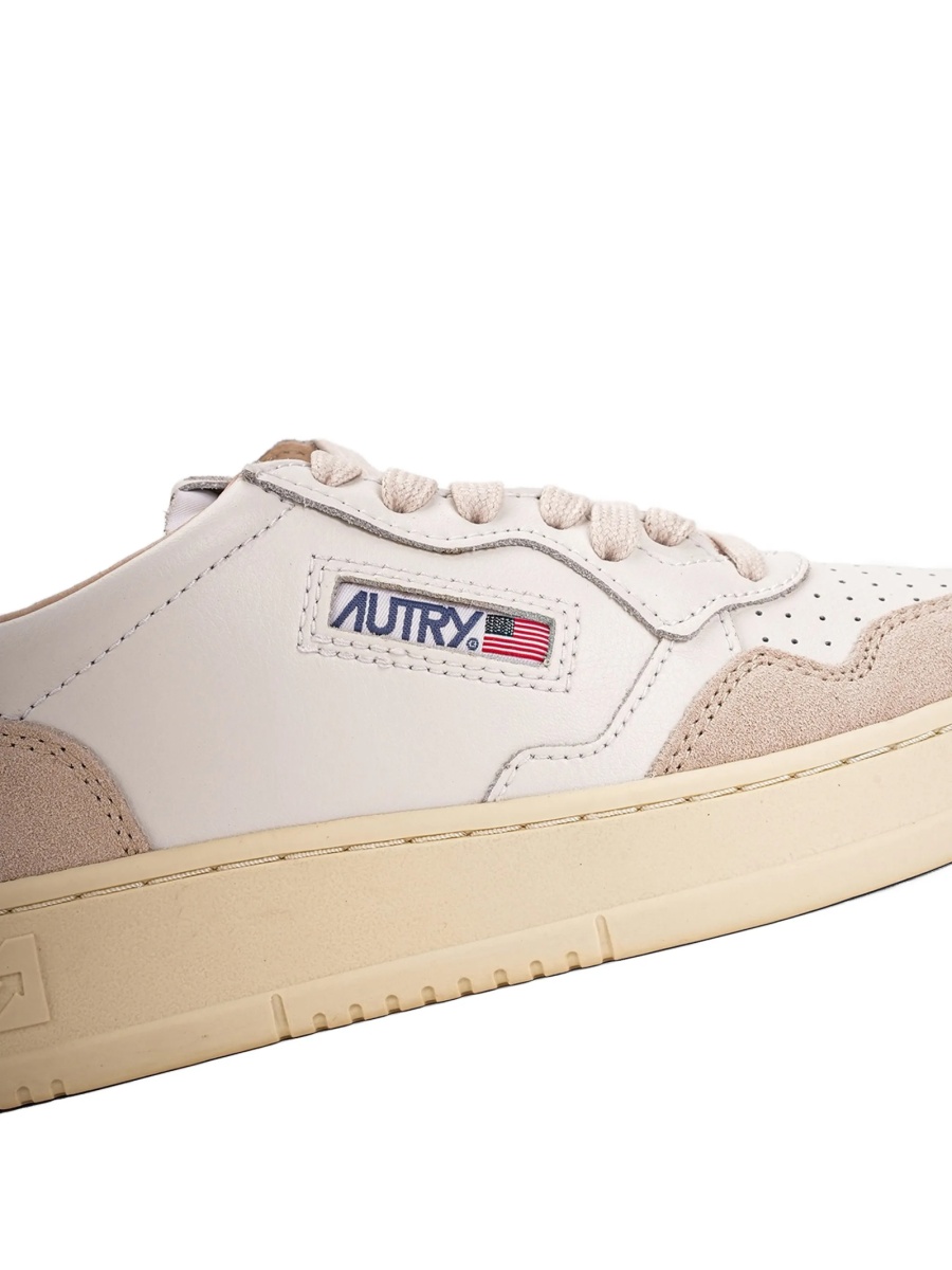 Sneakers AUTRY neutri din piele si piele intoarsa - Img 4