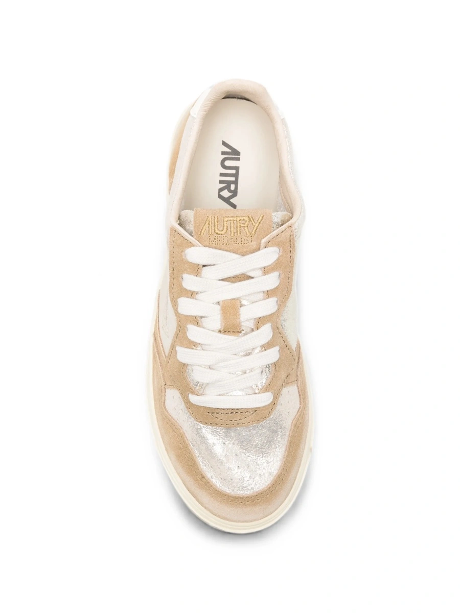Sneakers AUTRY neutri din piele - Img 4