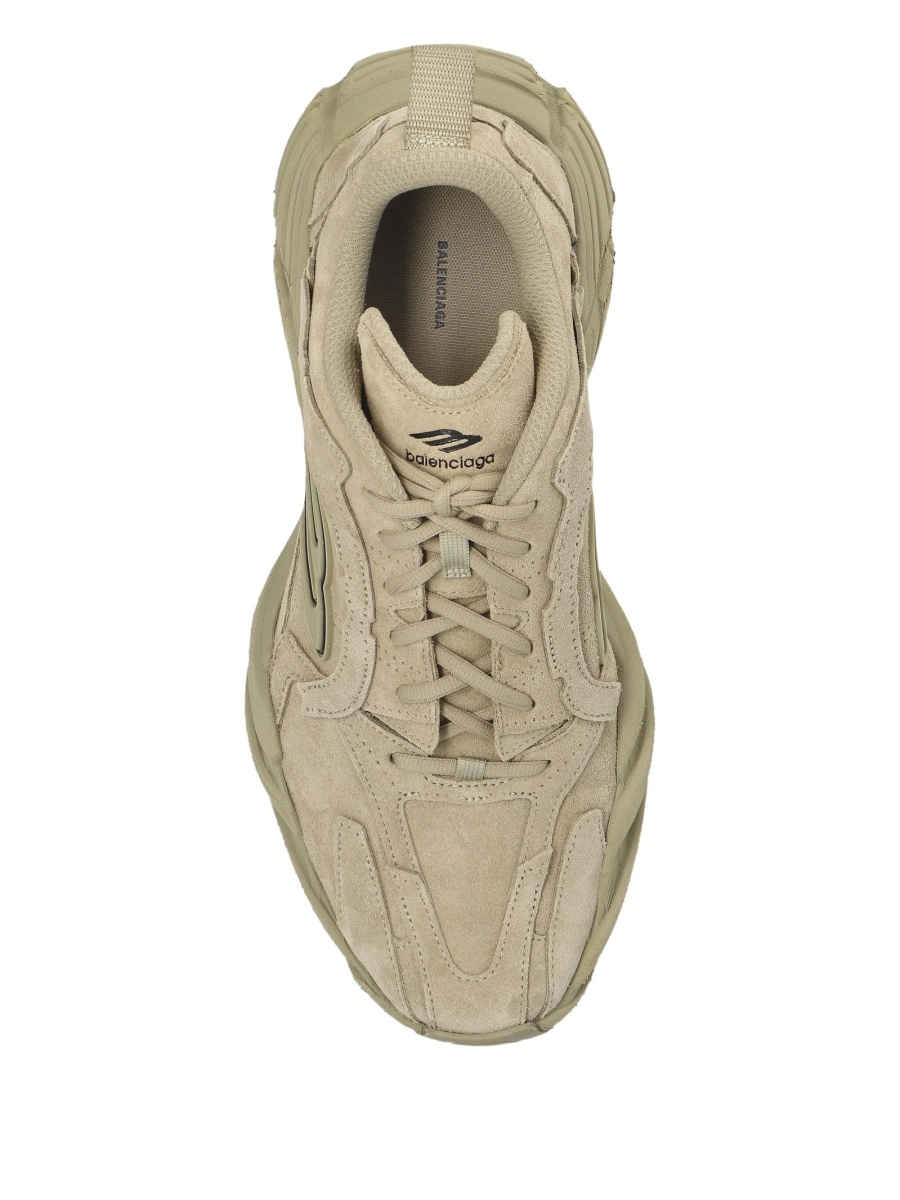 Sneakers Balenciaga neutri din piele intoarsa - Img 3