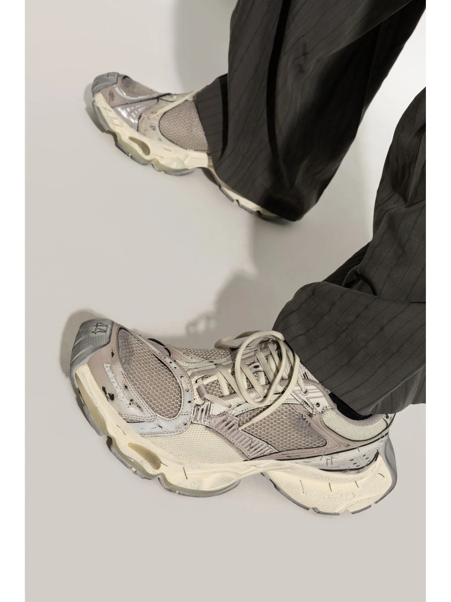 Sneakers Balenciaga neutri din poliuretan si polyester - Img 2