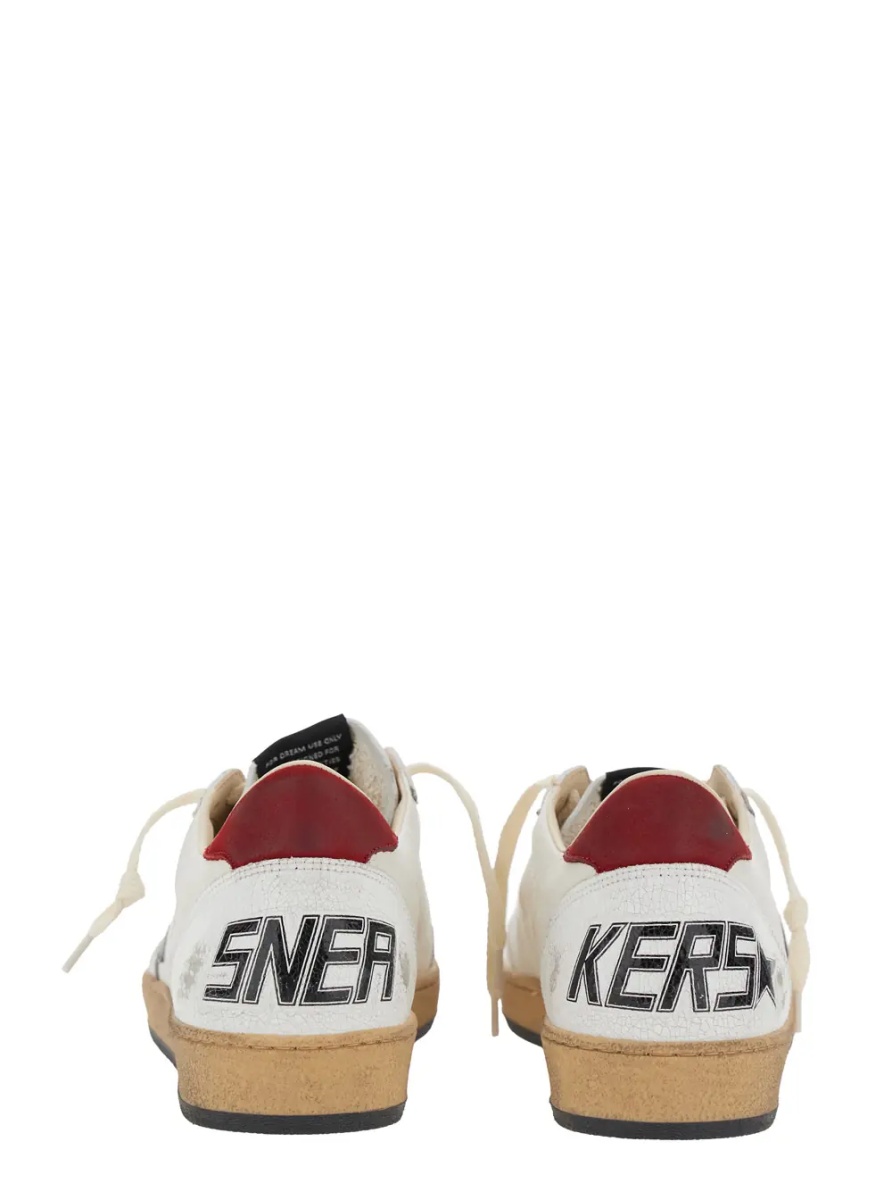Sneakers 'Ball Star' White Low Sneakers In Leather and Suede for Men - Img 5